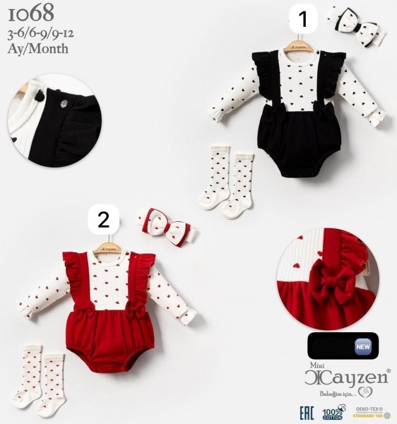 Бодик Для Девочки Cayzen (3-6/6-9/9-12мес.)