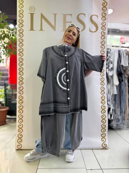 Женский Джинсовый Костюм Iness (Большие размеры)