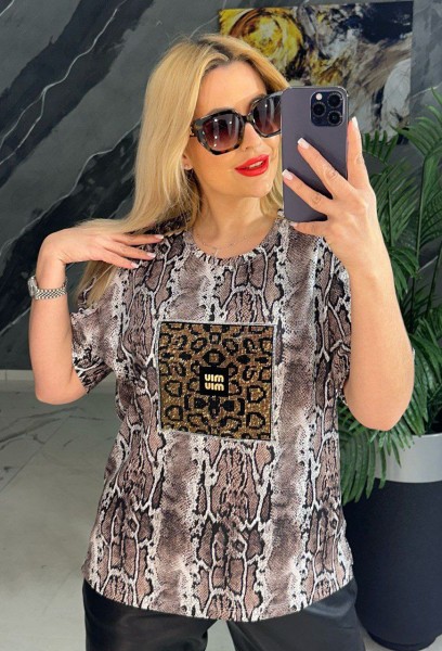 Женская Футболка Miu Miu (Большие размеры) 