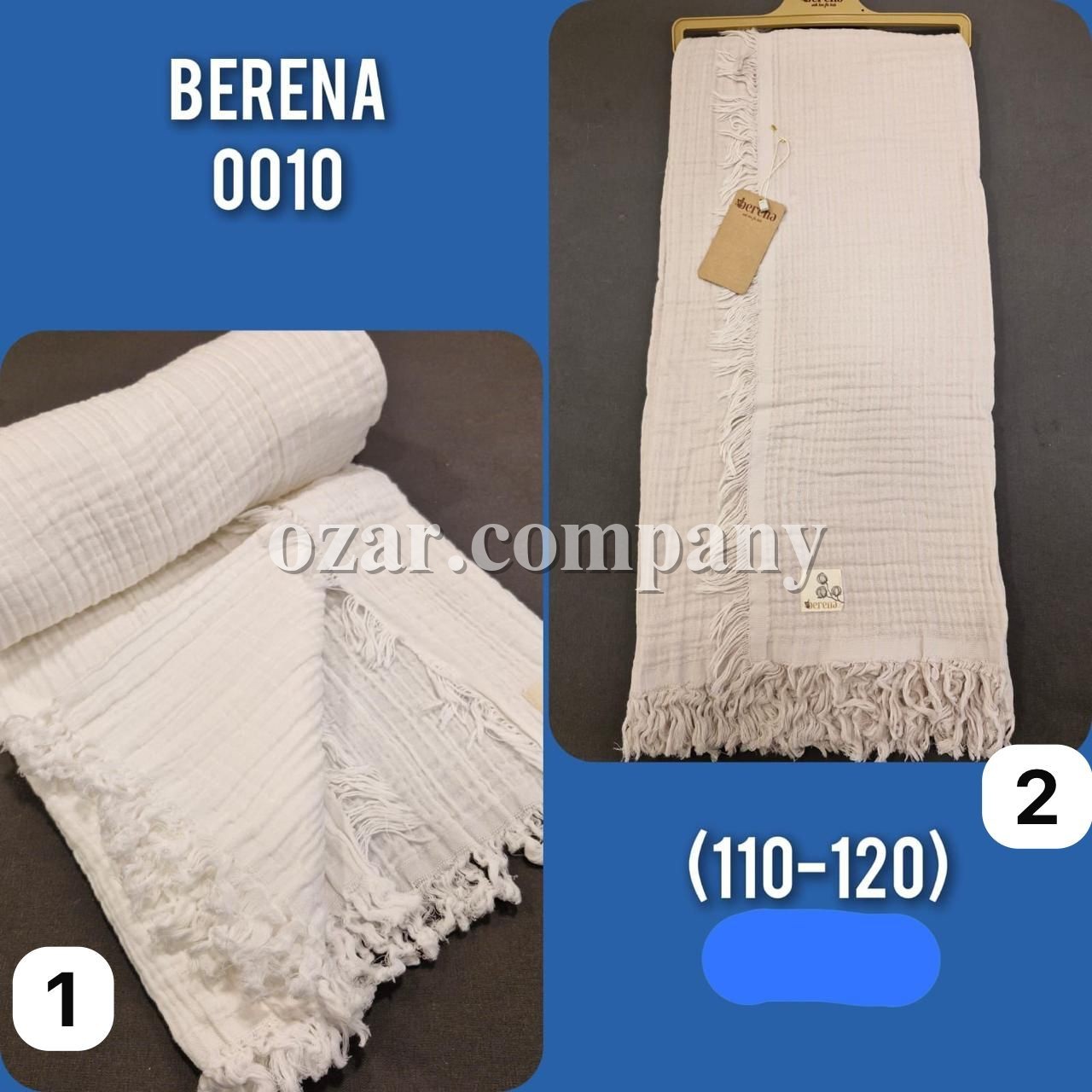 Муслиновый Плед Для Новорождённых Berena (110*120) 