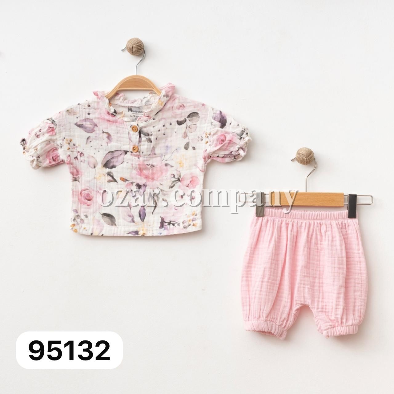 Муслиновый Костюм Для Девочки Minibubbles (3-6/6-9/9-12/12-18/18-24мес.)
