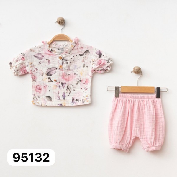 Муслиновый Костюм Для Девочки Minibubbles (3-6/6-9/9-12/12-18/18-24мес.)