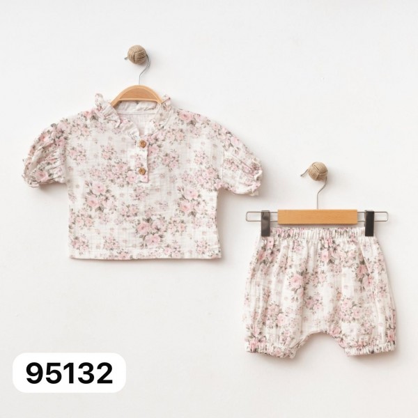 Муслиновый Костюм Для Девочки Minibubbles (3-6/6-9/9-12/12-18/18-24мес.)