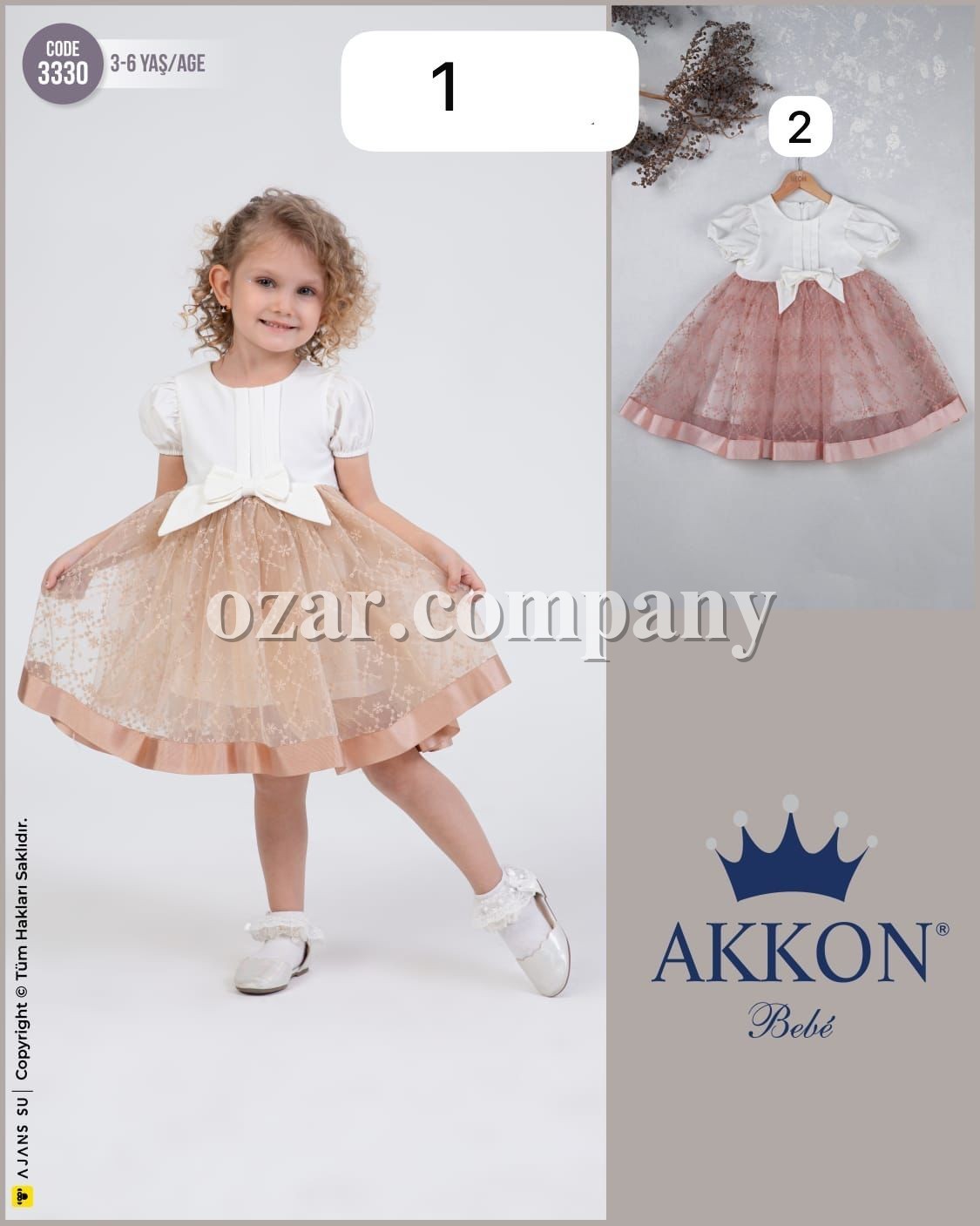 Платье Для Девочки Akkon Neon Bebe (3-4-5-6лет)