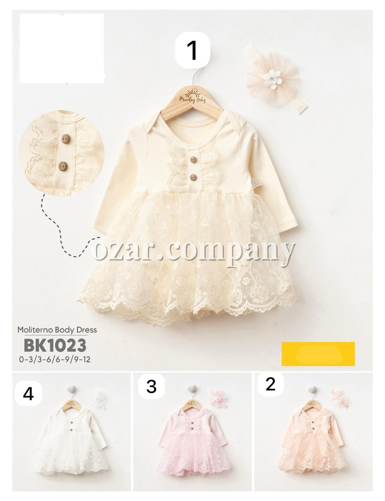 Платье Для Девочки Miniday Baby (0-3/3-6/6-9/9-12мес.)