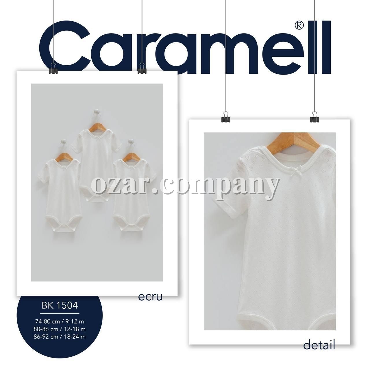 Комплект Бодиков Для Девочки Caramell (9-12/12-18/18-24мес. по 3шт.)
