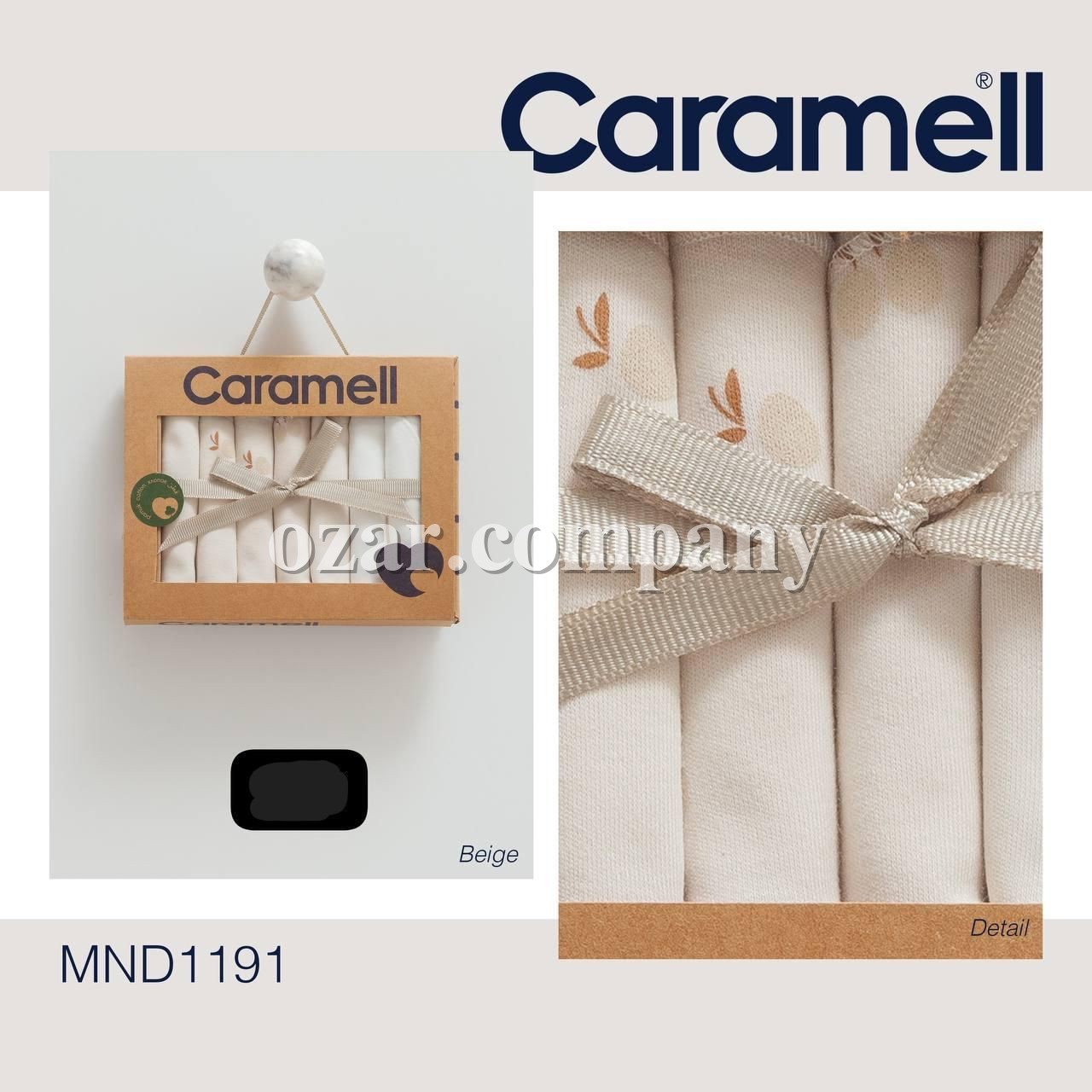 Коробочный Набор Платочков Для Новорождённых Caramell (0-24мес.)
