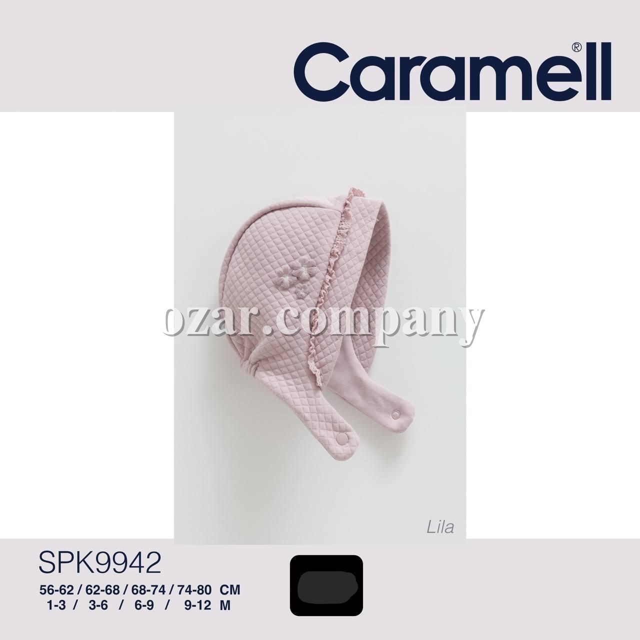 Шапочка Для Девочки Caramell (1-3/3-6/6-9/9-12мес.)