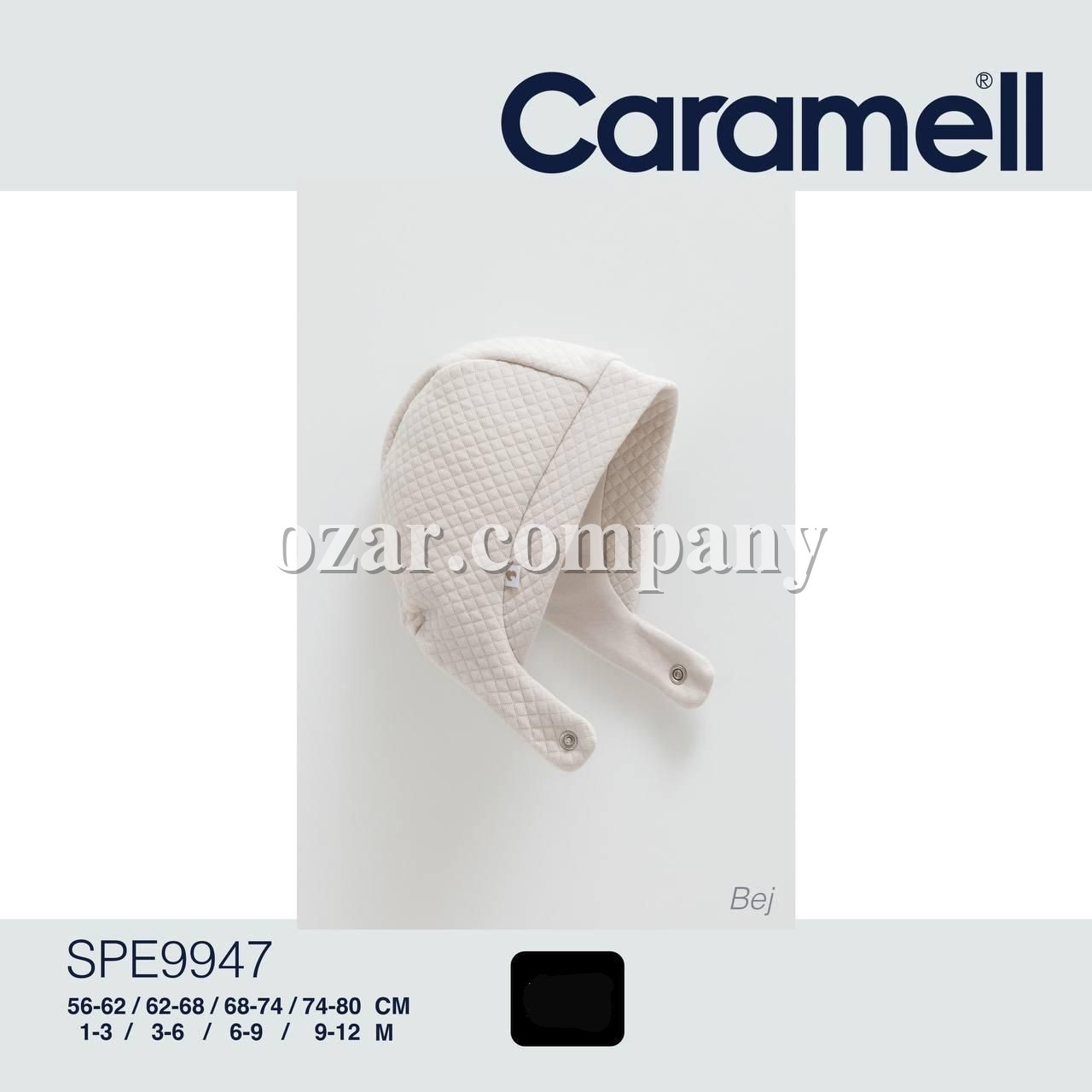 Шапочка Для Новорождённых Caramell (1-3/3-6/6-9/9-12мес.)