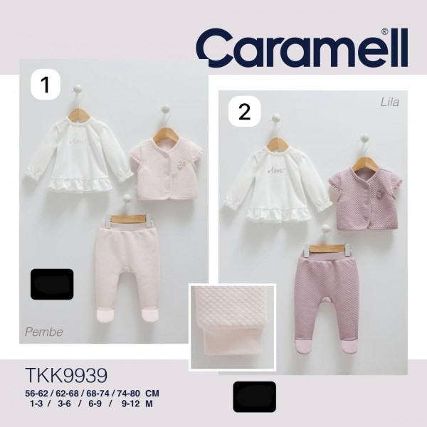 Костюм Тройка Для Девочки Caramell (1-3/3-6/6-9/9-12мес.)