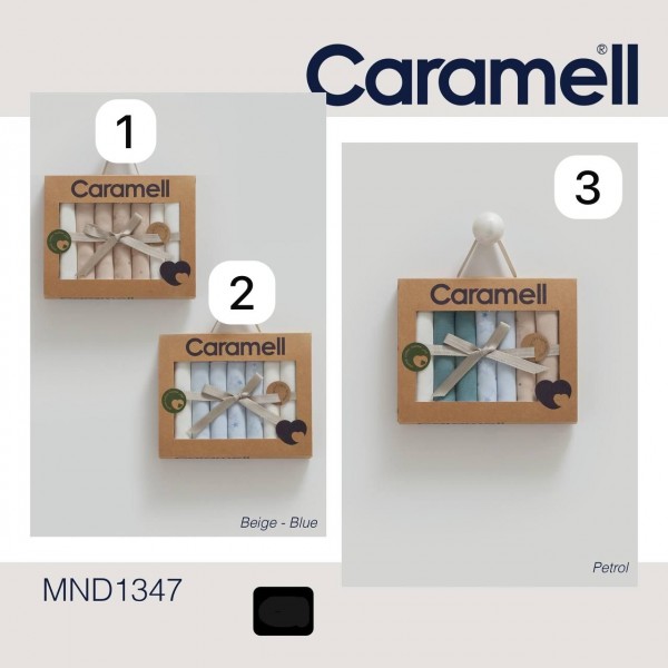 Коробочный Набор Платочков Для Новорождённых Caramell (0-24мес.)