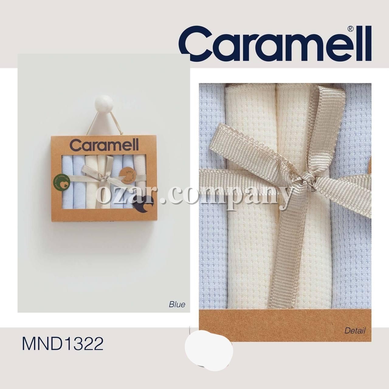 Коробочный Набор Платочков Для Мальчика Caramell (0-24мес.)
