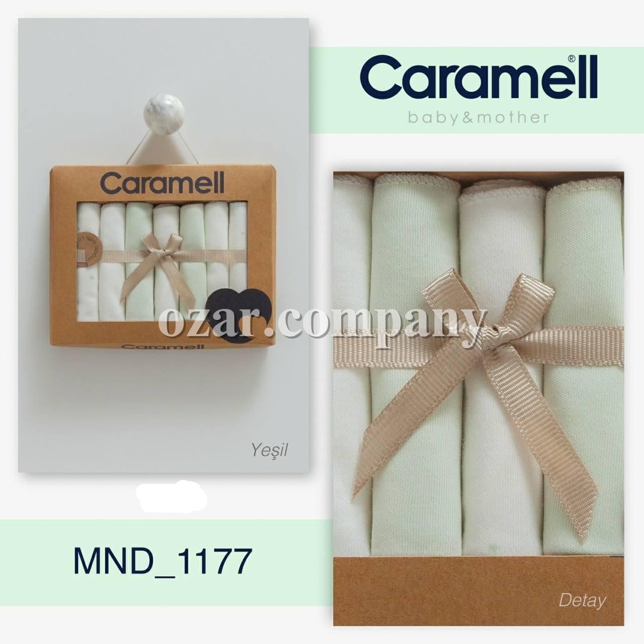 Коробочный Набор Платочков Для Новорождённых Caramell (0-24мес.)