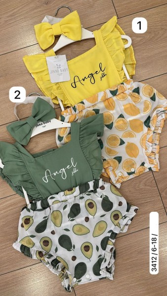 Бодик Для Девочки Jikko Baby (6-9/9-12/12-18мес.)