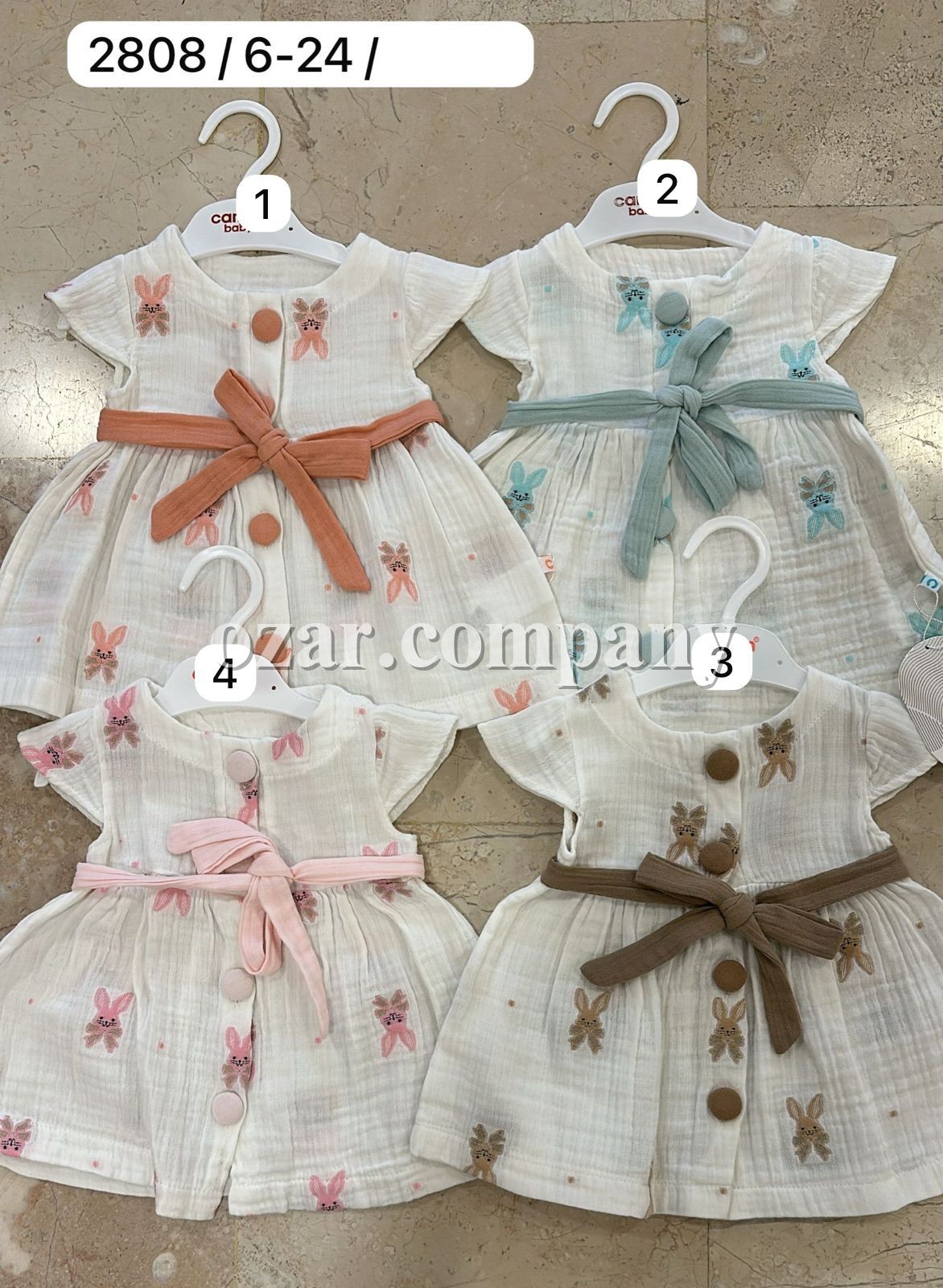 Муслиновое Платье Для Девочки Carmin Baby (6-9/9-12/12-18/18-24мес.)