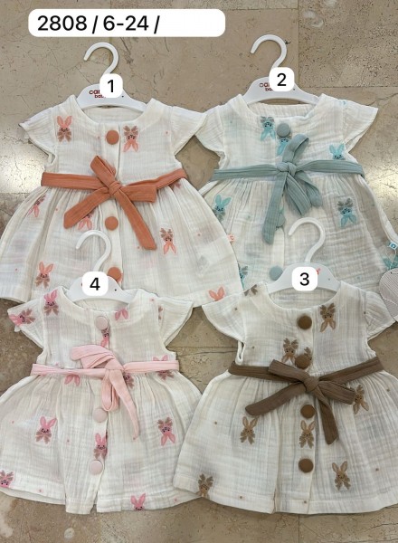 Муслиновое Платье Для Девочки Carmin Baby (6-9/9-12/12-18/18-24мес.)