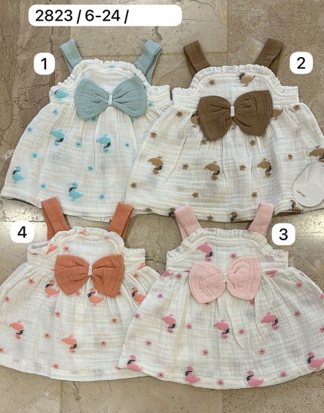 Муслиновый Сарафан Для Девочки Carmin Baby (6-9/9-12/12-18/18-24мес.)