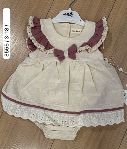 Бодик Для Девочки Miniborn (3-6/6-9/9-12/12-18мес.)
