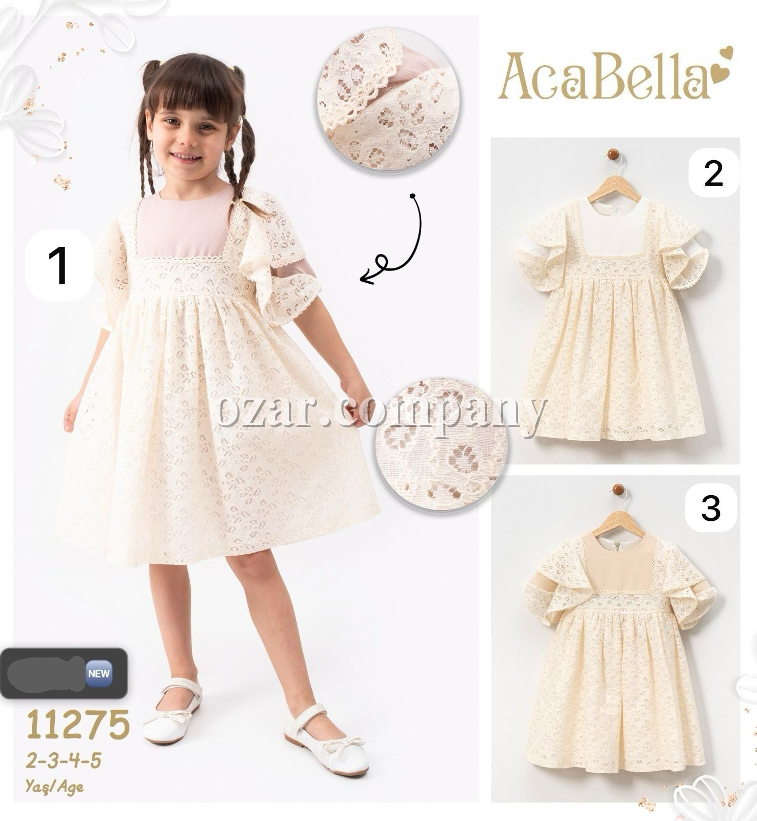 Платье Для Девочки Aca Bella (2-3-4-5лет)