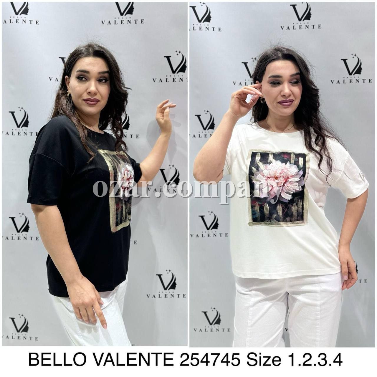 Женская Футболка Bello Valente (Большие размеры) 