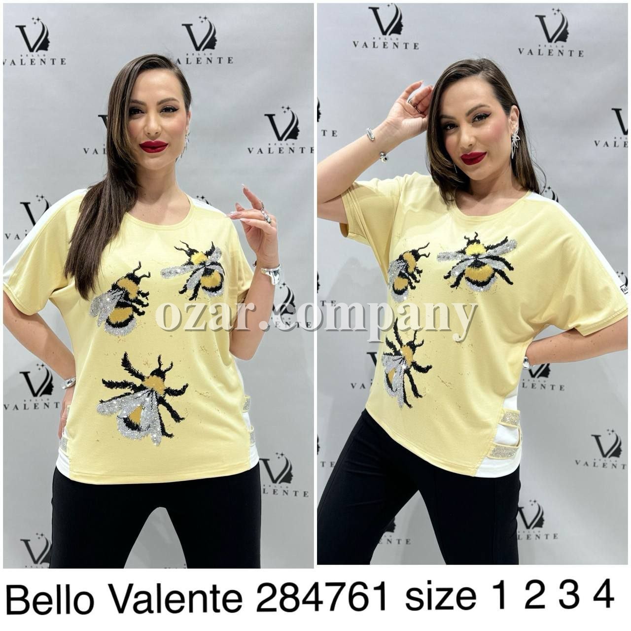 Женская Футболка Bello Valente (Большие размеры) 