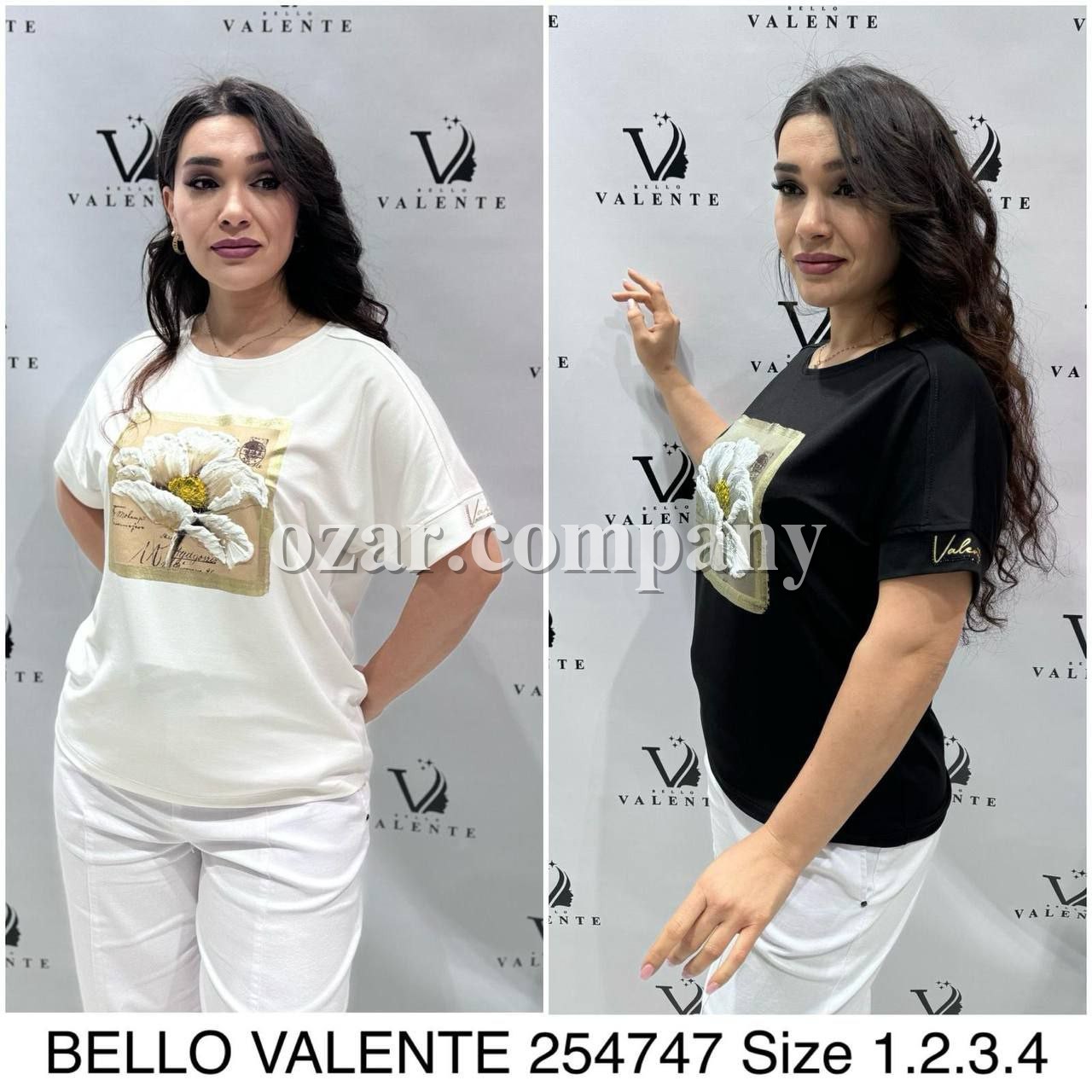Женская Футболка Bello Valente (Большие размеры) 