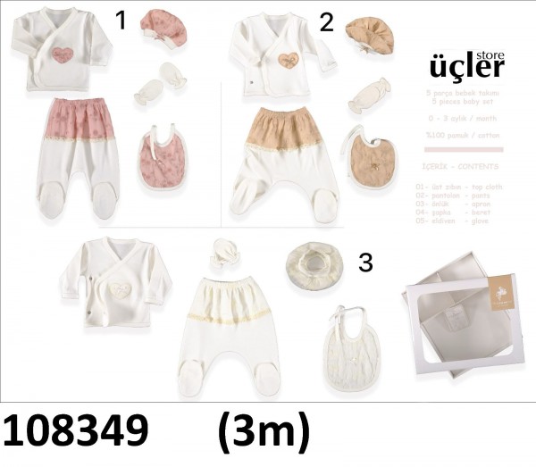 Коробочный Набор Для Девочки Leylek (0-3мес.) 