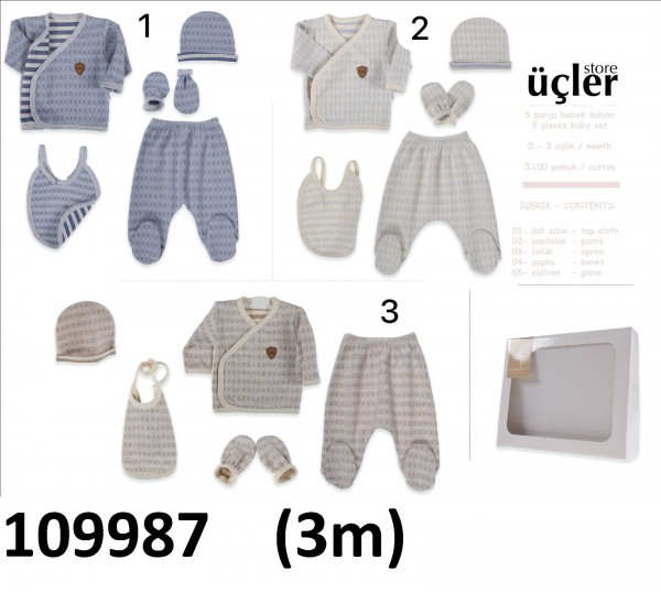 Коробочный Набор Для Мальчика Leylek (0-3мес.) 