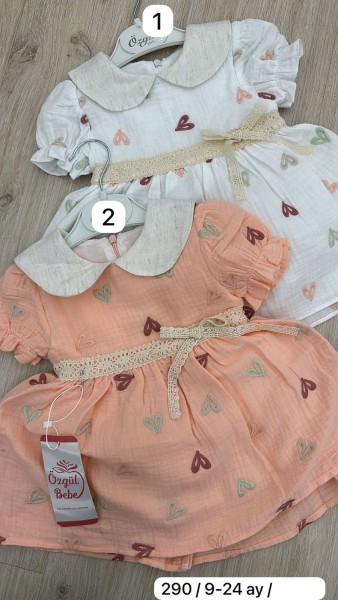 Муслиновое Платье Для Девочки Ozgul Bebe (9-12-18-24мес.)