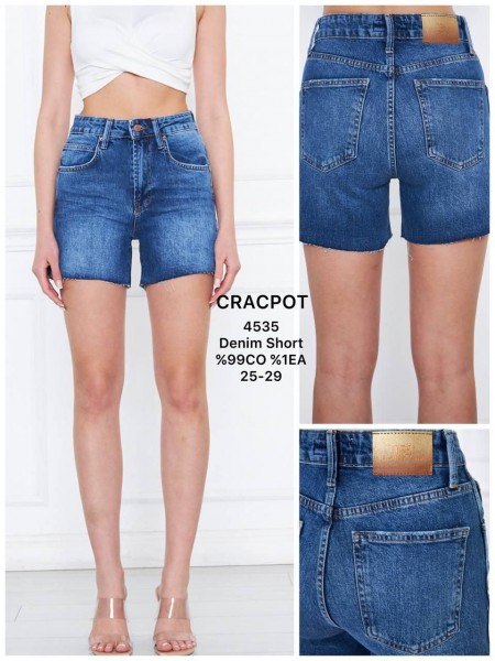 Женские Джинсовые Шорты Cracpot