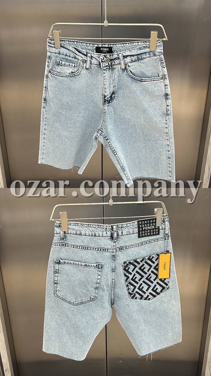 Мужские Джинсовые Шорты Fendi
