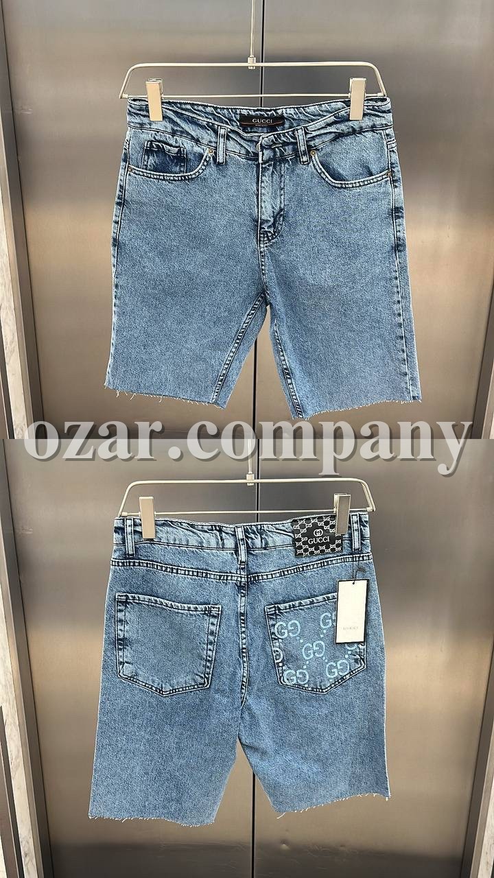 Мужские Джинсовые Шорты Gucci