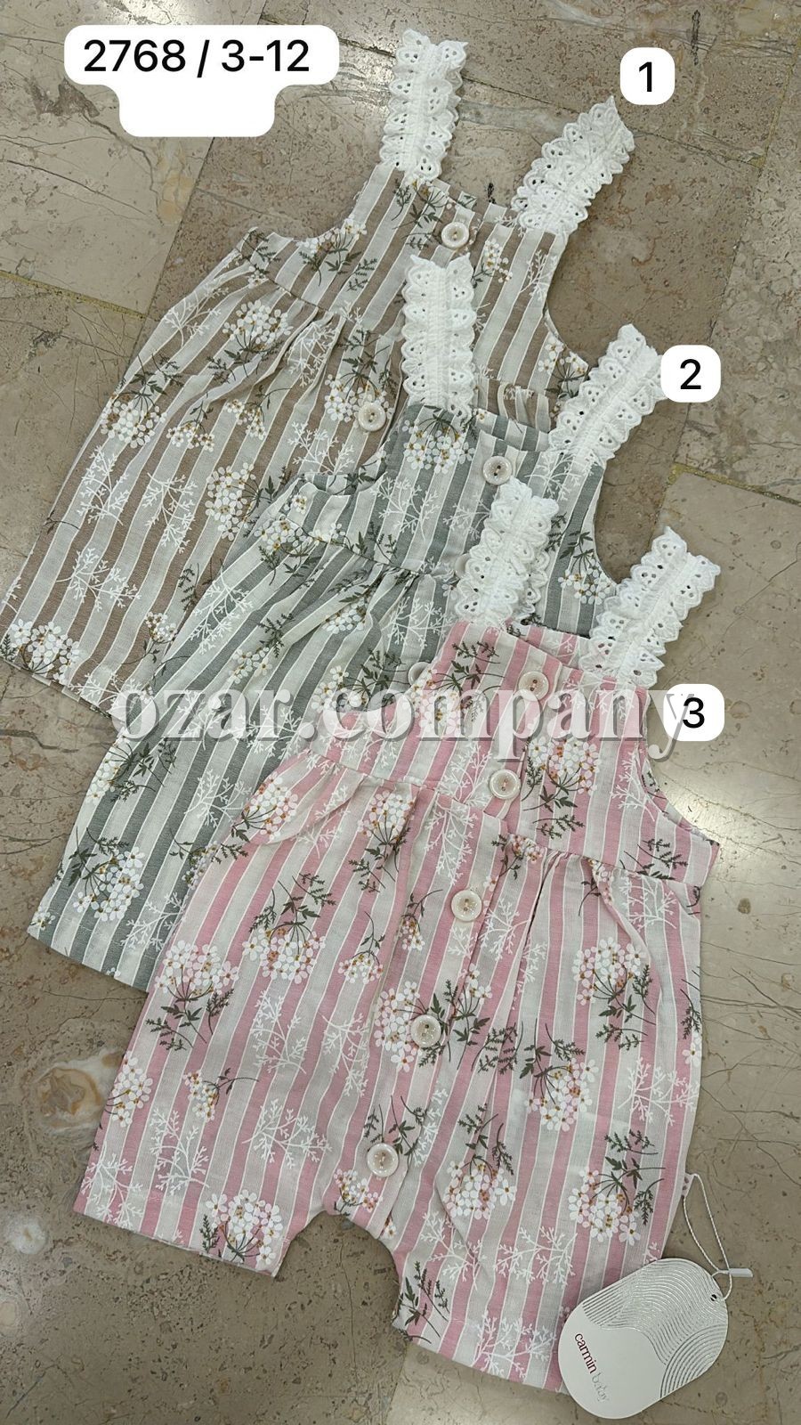 Песочник Для Девочки Carmin Baby (3-6-9-12мес.) 