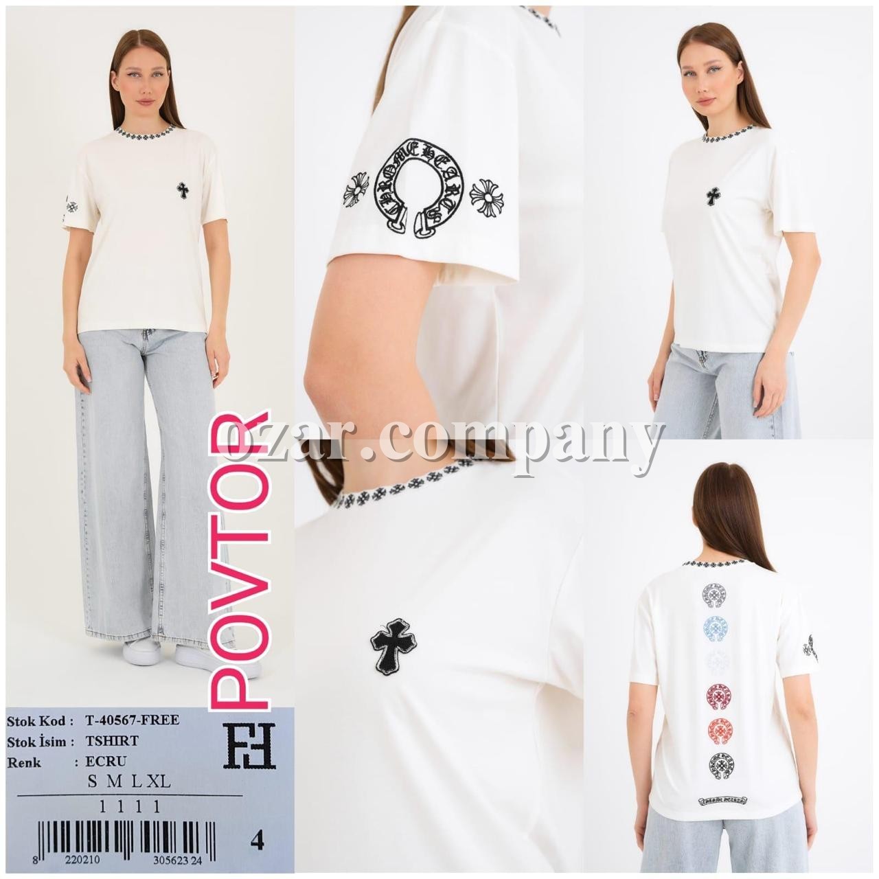 Женская Футболка Chrome Hearts