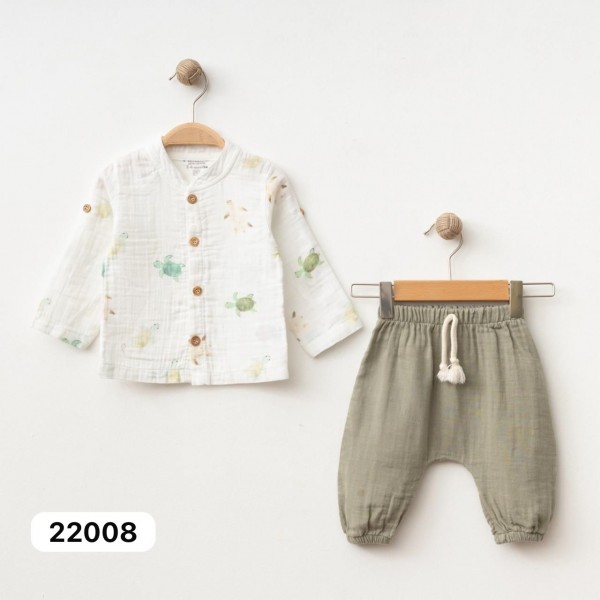 Муслиновый Костюм Для Мальчика Minibubbles (3-6/6-9/9-12/12-18/18-24мес.)