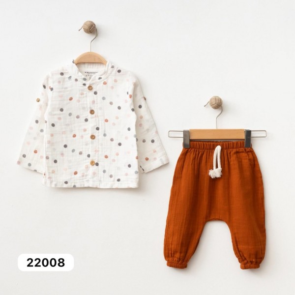 Муслиновый Костюм Для Мальчика Minibubbles (3-6/6-9/9-12/12-18/18-24мес.)