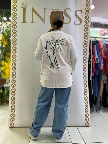 Женский Джинсовый Жакет Iness (Большие размеры)