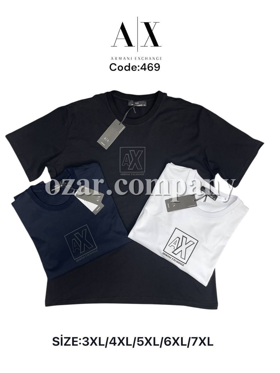Мужская Футболка Armani Exchange (Большие размеры)
