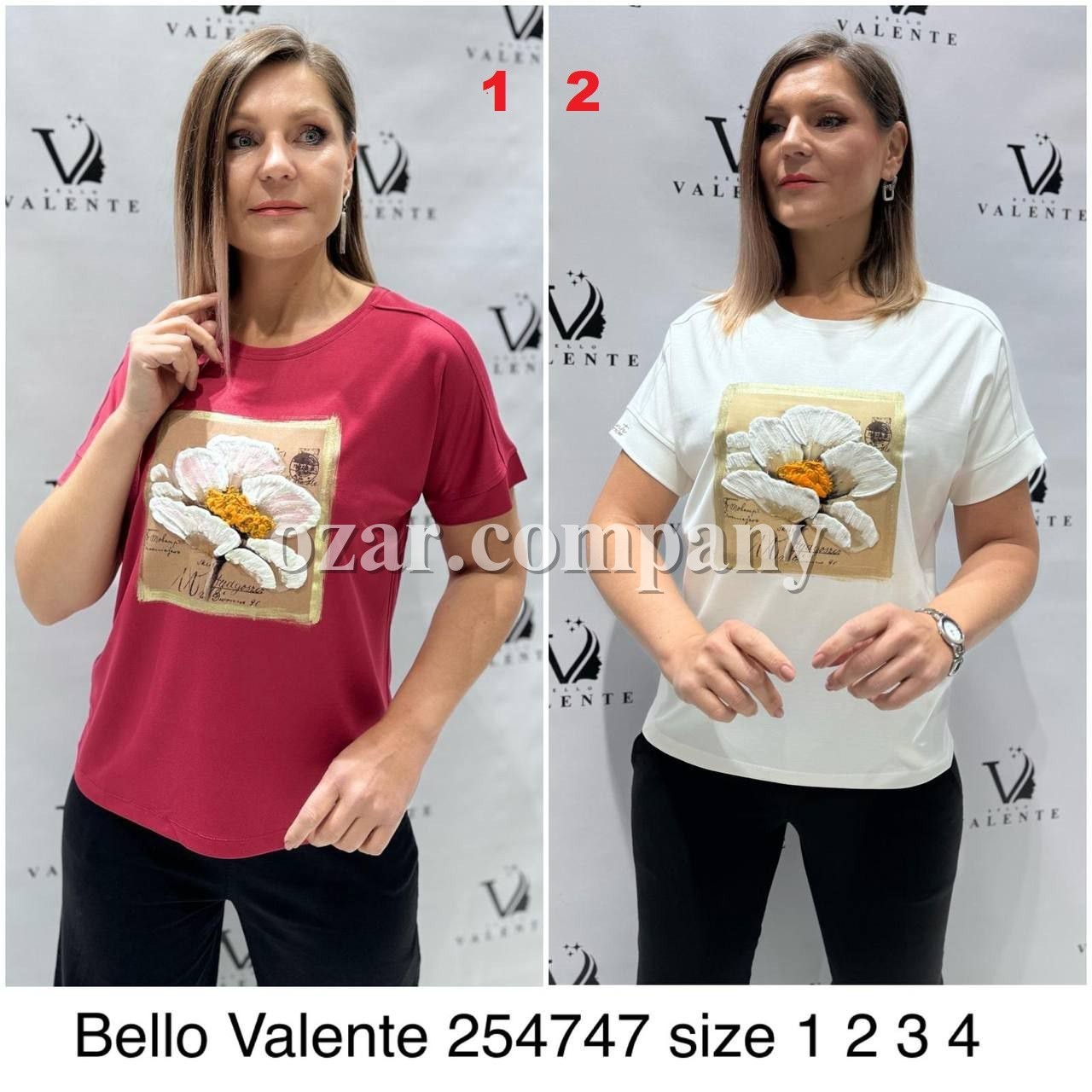 Женская Футболка Bello Valente (Большие размеры) 