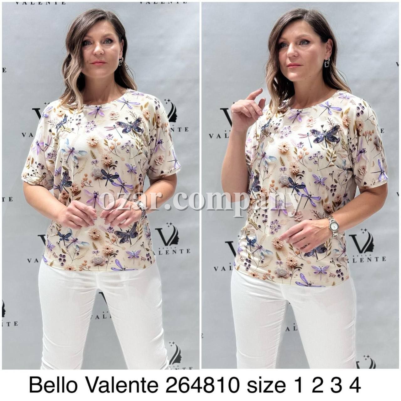 Женская Футболка Bello Valente (Большие размеры) 