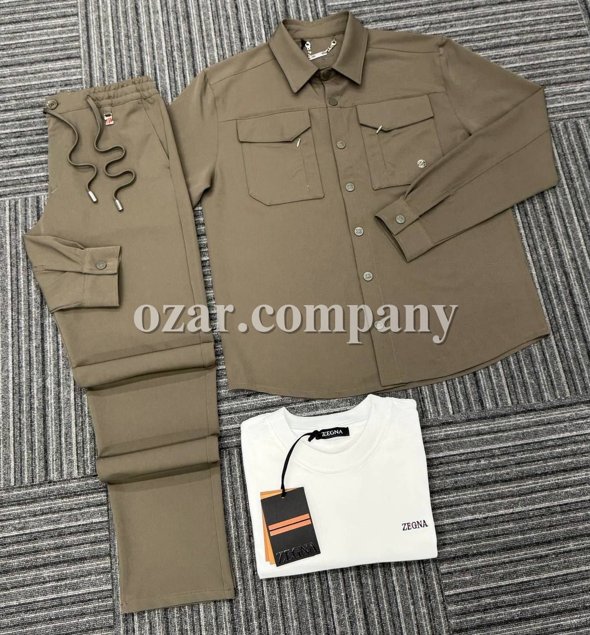 Мужской Костюм Тройка Zegna