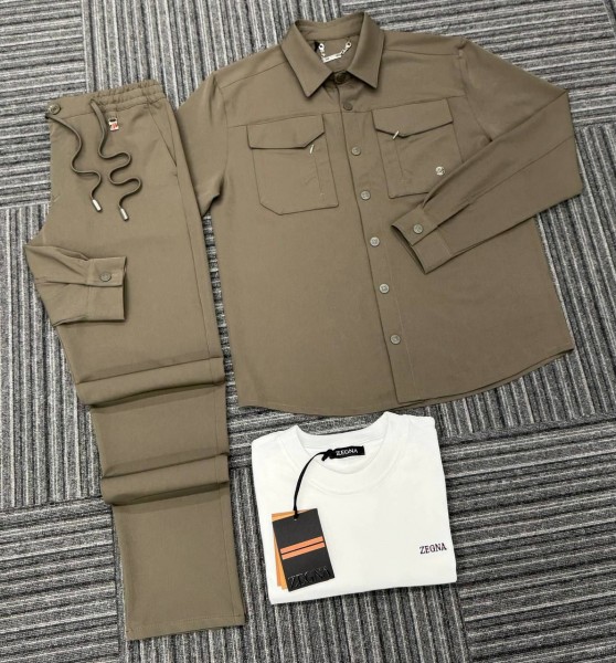 Мужской Костюм Тройка Zegna