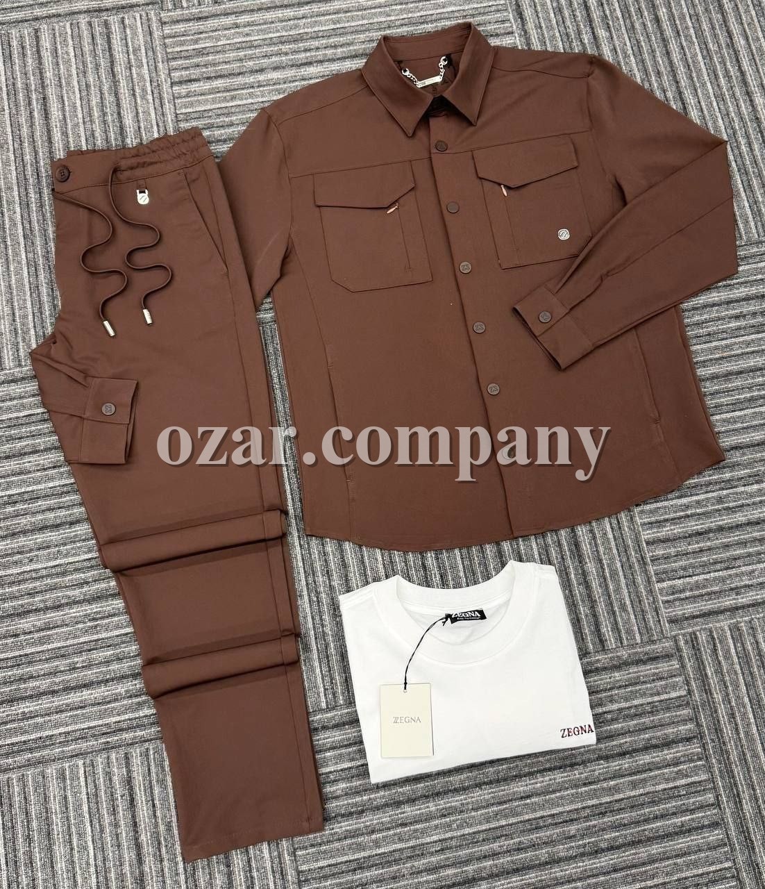 Мужской Костюм Тройка Zegna