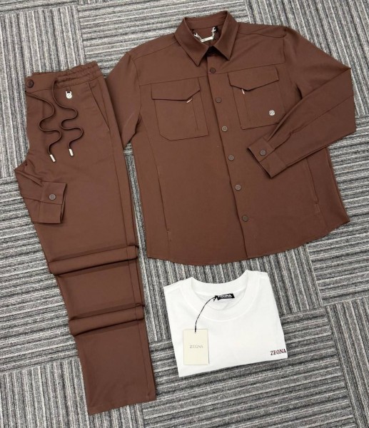 Мужской Костюм Тройка Zegna