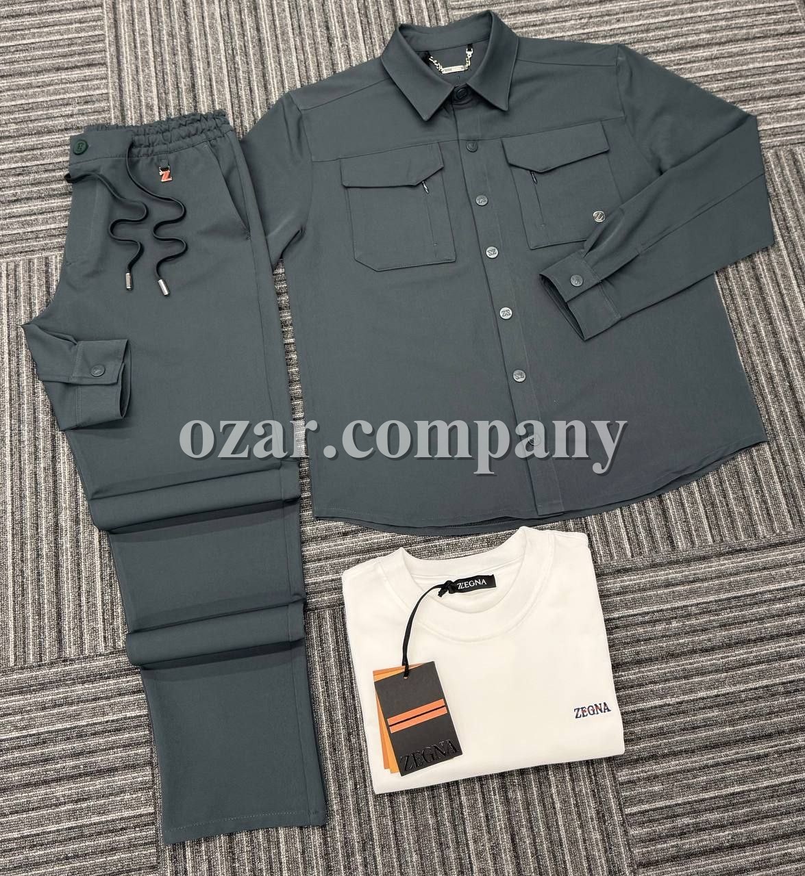 Мужской Костюм Тройка Zegna