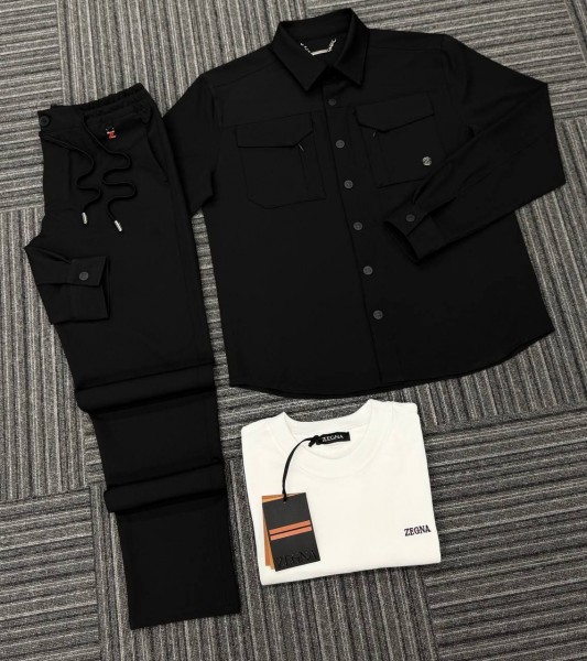 Мужской Костюм Тройка Zegna