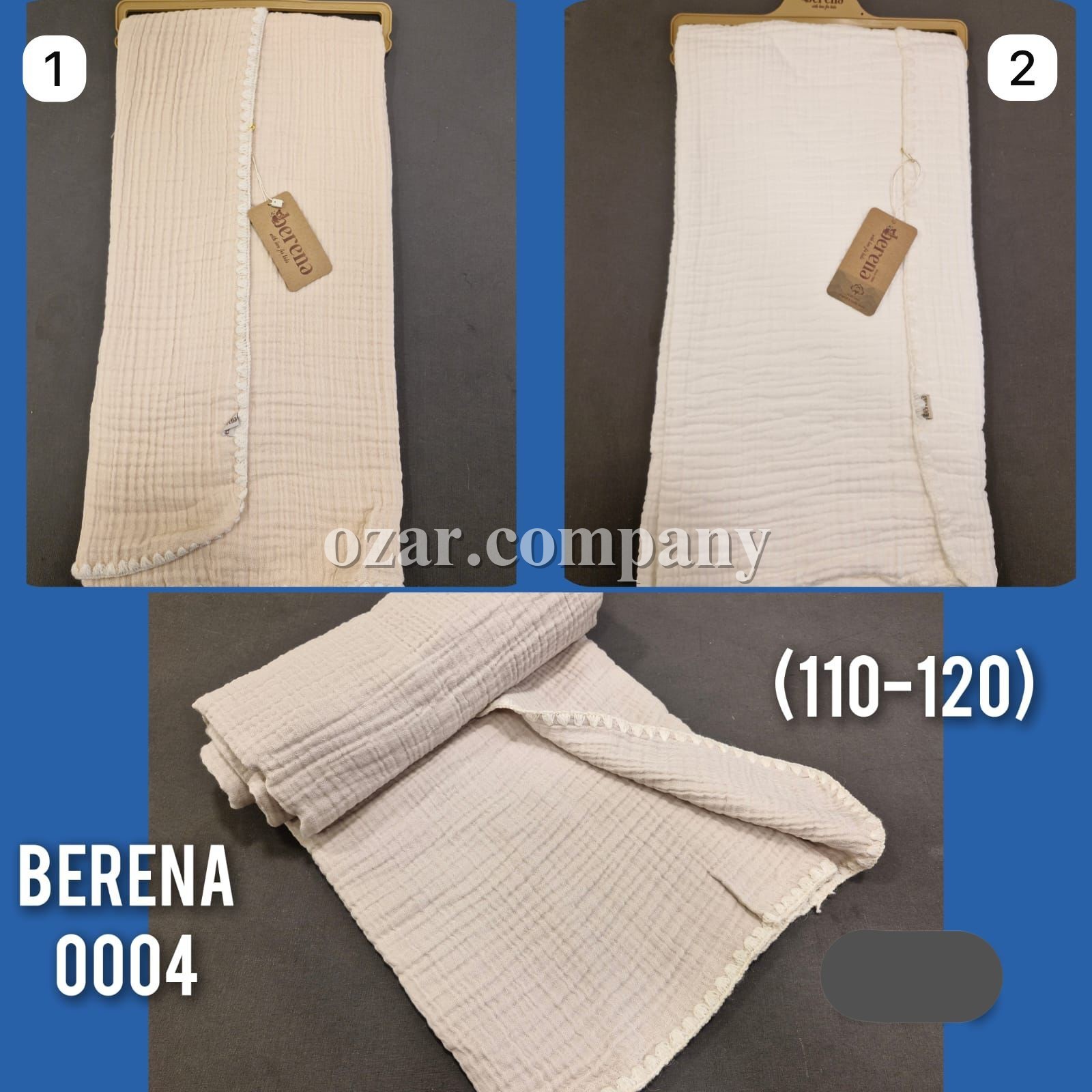 Муслиновый Плед Для Новорождённых Berena (110*120) 