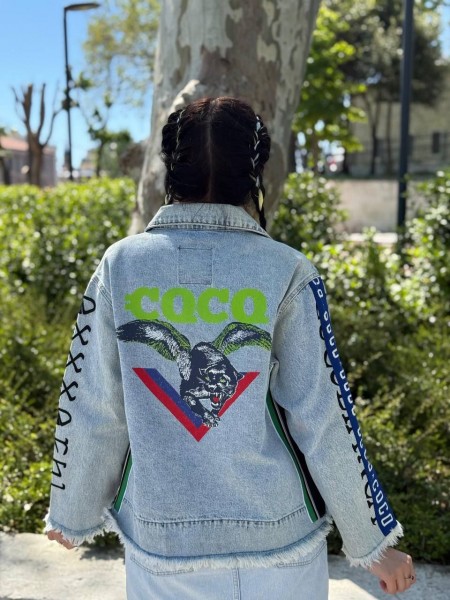 Женский Джинсовый Пиджак Coco Bianca