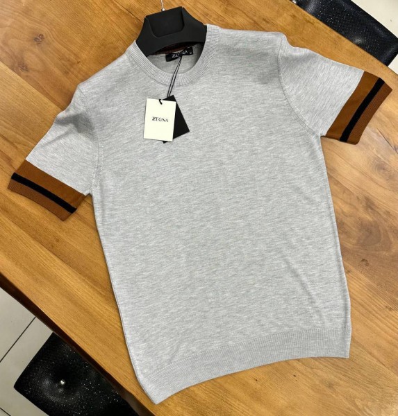 Мужская Трикотажная Футболка Zegna