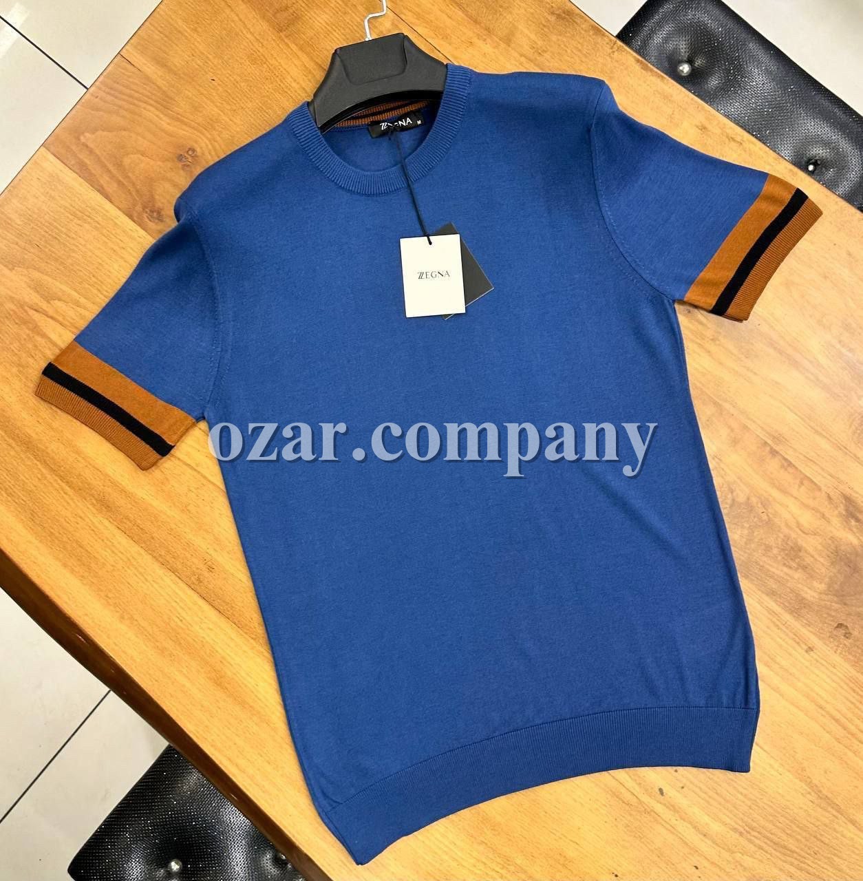 Мужская Трикотажная Футболка Zegna